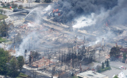 Freight train explosion, Lac-Megantic, Quebec, Canada - Jul 2013