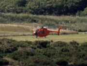 Prince William's Hired Helicopter in a Field in Anglesey, Wales, Britain - 06 Jul 2013