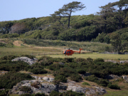 Prince William's Hired Helicopter in a Field in Anglesey, Wales, Britain - 06 Jul 2013
