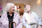 Hen Power initiative, which pairs older people in assisted living with their own chicken, Gateshead, Britain - Mar 2013