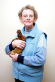 Hen Power initiative, which pairs older people in assisted living with their own chicken, Gateshead, Britain - Mar 2013
