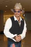 Johnny Depp arriving at Narita International airport, Chiba, Japan - 16 Jul 2013