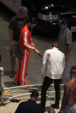 Brooklyn Decker and Chris Pine get into character on the set of 'Stretch'