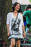Lucy Liu on the set of "Elementary" in the Big Apple