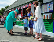 Queen Elizabeth II visits Lake Windermere, Cumbria, Britain - 17 Jul 2013
