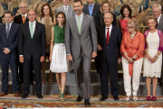 MADRID : Princess Letizia and Prince Felipe of Spain received in Audience