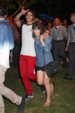 *EXCLUSIVE* Tyler Posey and his girlfriend Seana Gorlick at MTV2's Party In The Park