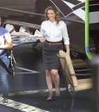 Drew Barrymore gets dressed for Blender with Adam Sandler