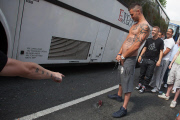 Proteste der English Defence League in Birmingham