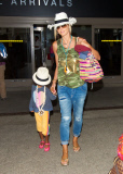 Heidi Klum Flies In With Her Kids and Martin Kristen