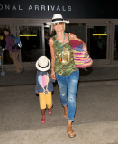 Heidi Klum Flies In With Her Kids and Martin Kristen