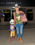 Heidi Klum Flies In With Her Kids and Martin Kristen