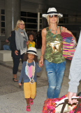 Heidi Klum Flies In With Her Kids and Martin Kristen