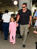 Heidi Klum Flies In With Her Kids and Martin Kristen