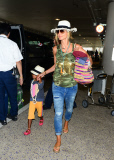 Heidi Klum Flies In With Her Kids and Martin Kristen
