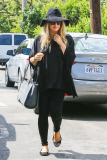 *EXCLUSIVE* Fergie and Josh Duhamel stop by their new mansion