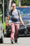 *EXCLUSIVE* Fergie and Josh Duhamel stop by their new mansion