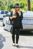 *EXCLUSIVE* Fergie and Josh Duhamel stop by their new mansion
