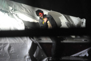 Images taken by Massachusetts State Police photographer Sgt. Sean Murphy of Boston Bomber manhunt, Boston, America - 19 Apr 2013