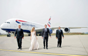 Georgia May Jagger and Rugby heavyweights launch A380 Superjumbo to Johannesburg