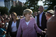 Merkel on campaign trail