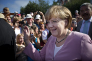 Merkel on campaign trail
