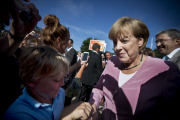Merkel on campaign trail