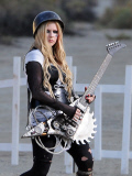 Avril Lavigne Continues Her Strange Music Video Shoot 