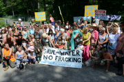 Anti-Fracking Protest at the Cuadrilla Fracking Site in Balcombe, Sussex, Britain - 25 Jul 2013