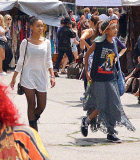 Exclusive... WIllow Smith Shops at a Vintage Flea Market with a Friend 