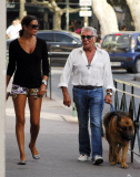 Roberto Cavalli and his girlfriend in Saint Tropez