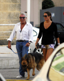 Roberto Cavalli and his girlfriend in Saint Tropez