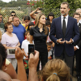 Prince Feline and Princess Letizia Visit the Victimis of the Train Crash in Santiago de Compostela
