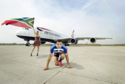 Man vs Plane: Bryan Habana takes on British Airways¿ new A380 Superjumbo