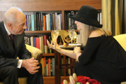 Barbra Streisand visit to President Shimon Peres, Jerusalem, Israel - 17 Jun 2013