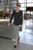 Melanie Griffith shows off her slender figure at LAX