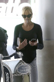 Melanie Griffith shows off her slender figure at LAX
