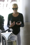 Melanie Griffith shows off her slender figure at LAX