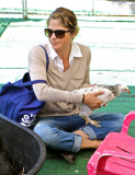 Selma Blair gets Pooped on by a Chicken at the Farmers Market