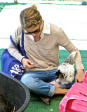 Selma Blair gets Pooped on by a Chicken at the Farmers Market