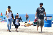 *EXCLUSIVE* Christina Aguilera and Jordan Bratman reunite with Max at a Beach Birthday Party **WEB EMBARGO UNTIL 7AM  08/13/2013**