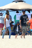 *EXCLUSIVE* Christina Aguilera and Jordan Bratman reunite with Max at a Beach Birthday Party **WEB EMBARGO UNTIL 7AM  08/13/2013**