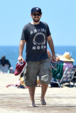 *EXCLUSIVE* Christina Aguilera and Jordan Bratman reunite with Max at a Beach Birthday Party **WEB EMBARGO UNTIL 7AM  08/13/2013**