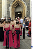 Bride has eighty bridesmaids on her wedding day, Harwich, Essex, Britain - 10 Aug 2013