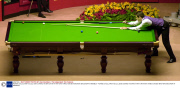 RONNIE O'SULLIVAN February 2000 DURING HIS MATCH WITH ANTHONY HAMILTON B&H MASTERS SNOOKER AT WEMBLEY 