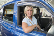 Taxi driver Tracey Mitchell who picked up Carole and Michael Middleton after they met their grandchild, London, Britain - 24 Jul 2013