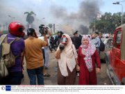 Egyptian security forces clear protest camps loyal to ousted President Mohamed Morsi, Cairo, Egypt - 14 Aug 2013