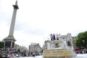  Scottish fans in Trafalgar Square