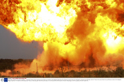 Gas cistern explosion near Varna, Bulgaria - 14 Aug 2013