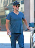 Exclusive... Justin Bartha Out With A Friend In West Hollywood 